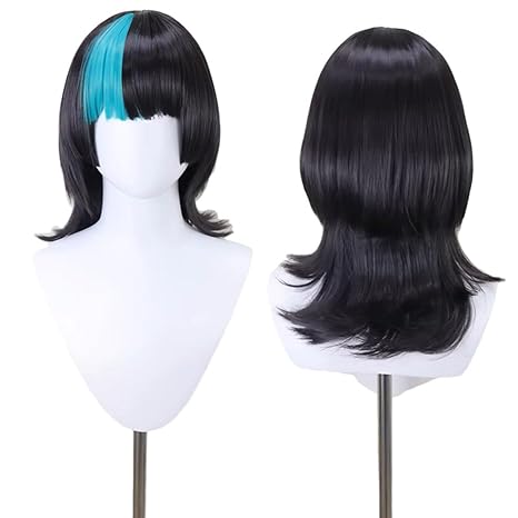 Anime Cosplay Blue Hair - Perruque Anime Kirara Hoshi, cheveux bouclés