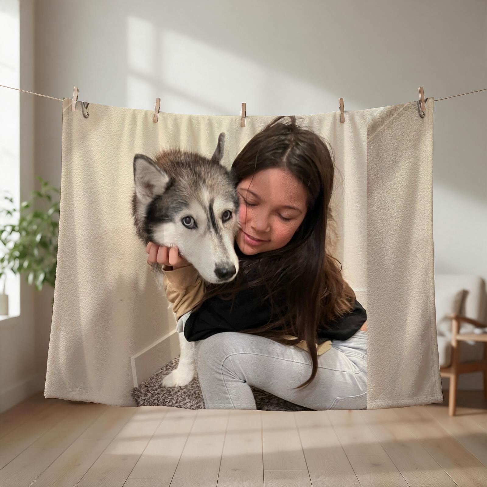 Anime Cosplay Idea - Couverture en peluche douce à carreaux,