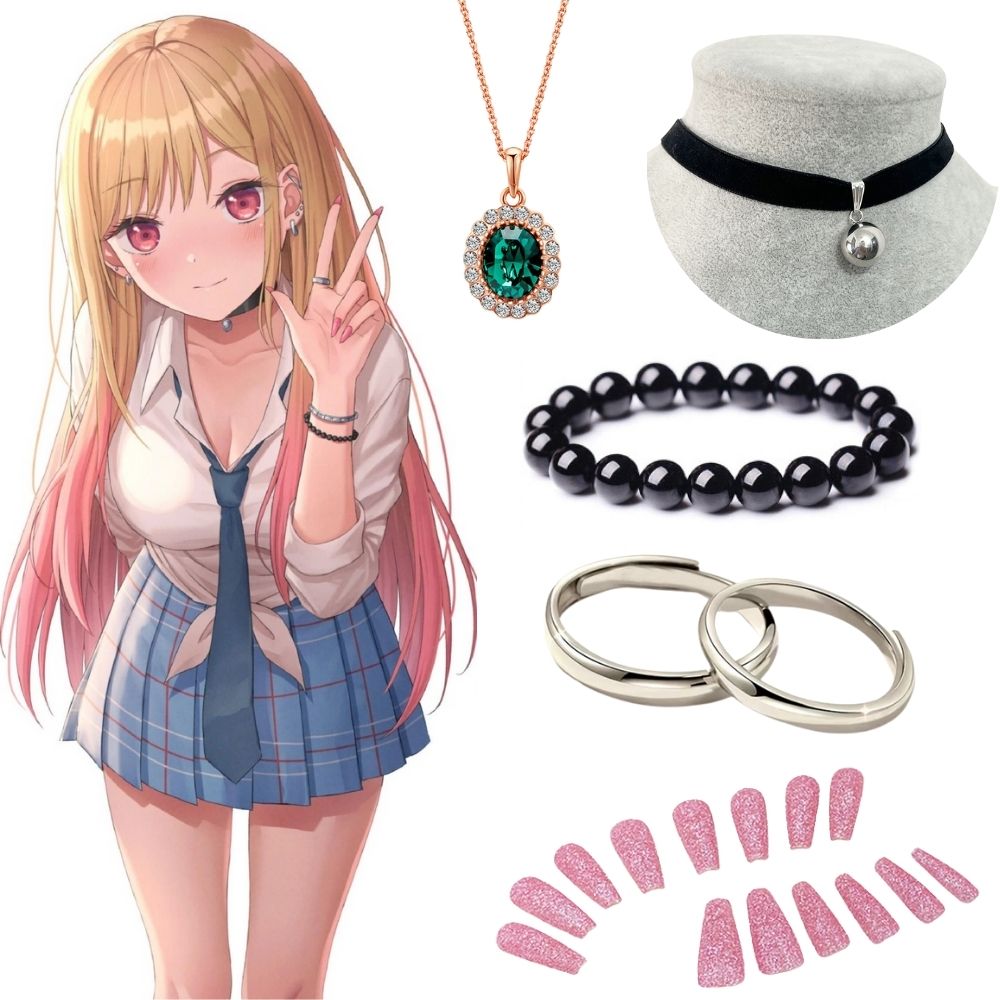 Kitagawa Anime Cosplay - Kitagawa Marin – boucles d'oreilles, collier,