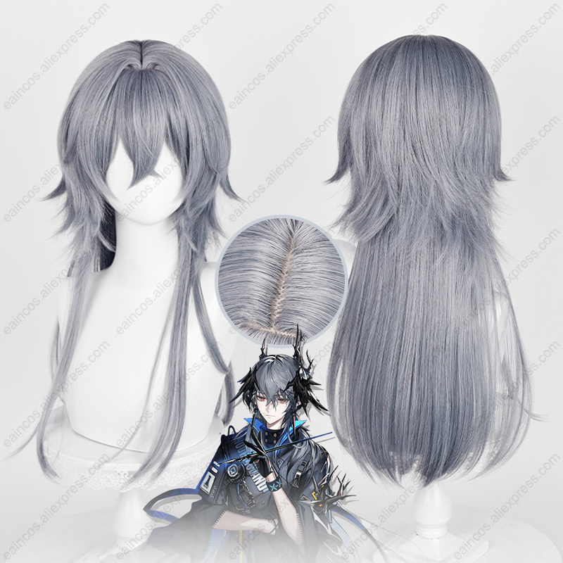 Arknight Logos Cosplay perruqu - Anime Cosplay Blue Hair avis et prix