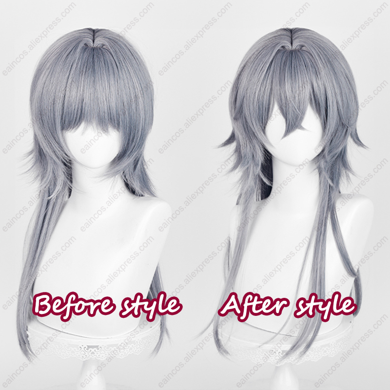 Arknight Logos Cosplay perruqu - Anime Cosplay Blue Hair avis et prix