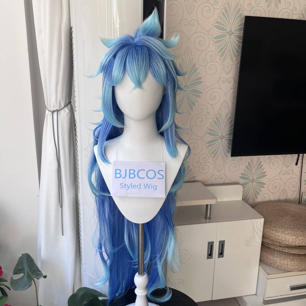 Perruque stylisée Idia Cosplay - Anime Cosplay Blue Hair avis et prix